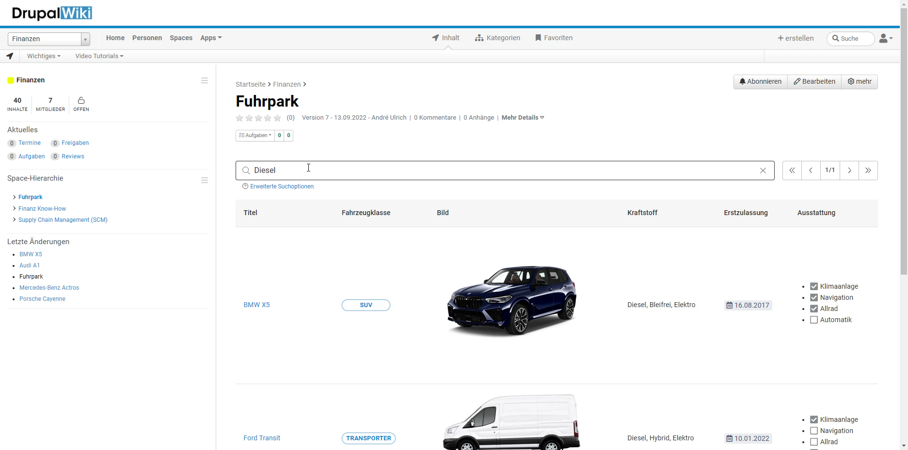 screenshot of Drupal Wiki